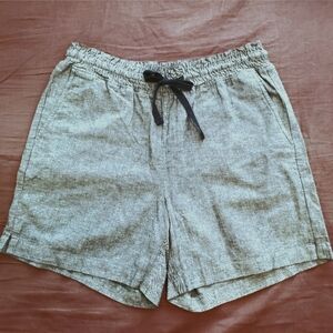 JACHS Girlfriend Linen Cotton Blend Grey Shorts